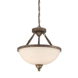 Maddox Collection 3 Light 16 Burleson Bronze Convertible Pendant with 