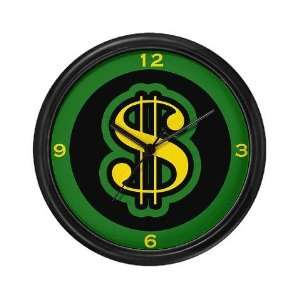  Dollar Sign Funny Wall Clock by 