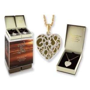 God is Love Necklace Heart Pendant Lead Safe Case Pack 24 