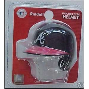Atlanta Braves MLB Riddell Pocket Pro Team Helmet:  Sports 