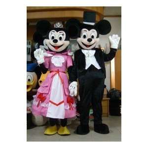  Mickey Mouse Minnie Mouse Evening Dress Mascot Costumes: Toys & Games