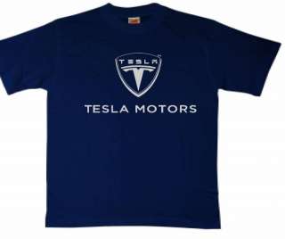 Tesla Motors T Shirt Tee Electric Model S Roadster Car  