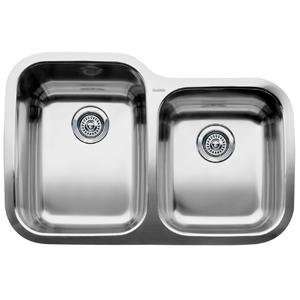 Supreme MicroEdge 1 3/4 Bowl Double Basin Stainless Steel Kitchen Sink 