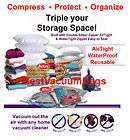 Compress Bag Space Saver Storage Seal Vacuum Full Size