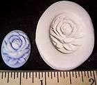 Large Carved Rose Flower Cameo Polymer Clay Push Mold  