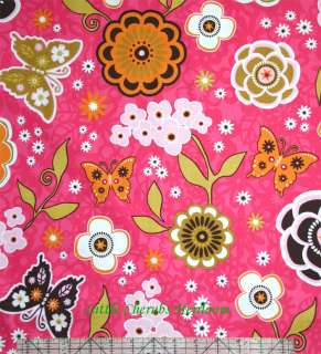Riley Blake Enchanted Garden Butterfly Floral Fabric  