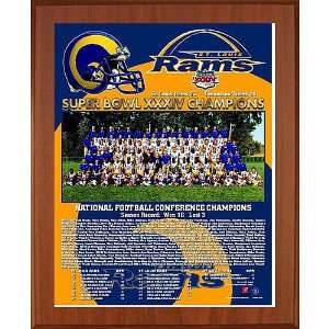  Healy St. Louis Rams Super Bowl Xxxiv Champions 11X13 Team 