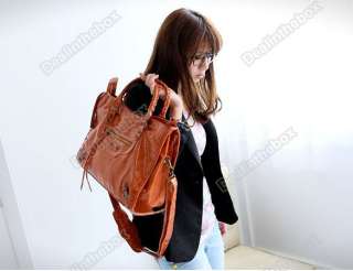 Womens PU Leather Handbag Shoulder Bag Tote Bags Purse  