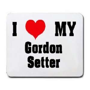  I Love/Heart Gordon Setter Mousepad: Office Products