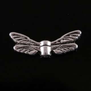 Tibetan Silver Dragonfly Wings Angels Flying Loose Spacer Charms Bead 