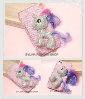 Sylvia Swarovski Crystal 3D Horses iPhone3&4case  