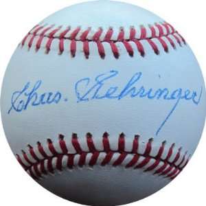  Chas Gehringer JSA Signed Baseball Official: Sports 