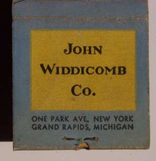 1950s Matchbook Widdicomb Furniture NYC Grand Rapids MI  