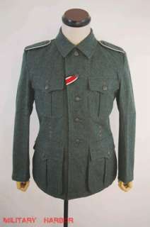 WWII German M40 EM field wool tunic Feldbluse XL  