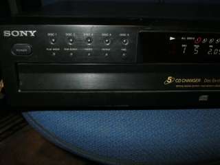 NICE Sony 5 Disc CD Changer Player CDP CE275 w/ Digital Out FedxGround 