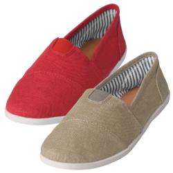 Journee Collection Womens Object s Linen Shoes  Overstock