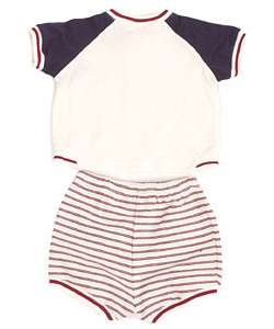 Laura Ashley Lil Biker Newborn Shirt/Short Set  Overstock
