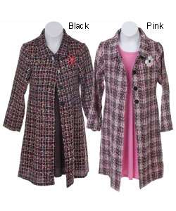 Shes the One Girls 2pc Tweed Jacket & Dress Set  Overstock