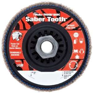 Weiler Trimmable Back Saber Tooth Abrasive Flap Disc, Type 29 