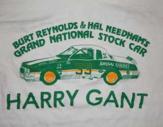   REYNOLDS HARRY GANT GRAND NATIONAL STOCK CAR RACING T SHIRT  