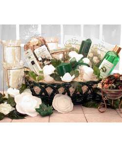 White Gardenia Gift Basket  