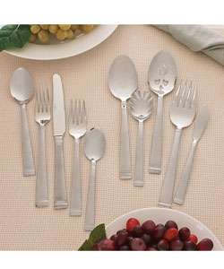 Cuisinart Frosted 77 piece Valence Flatware Set  Overstock