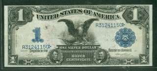 Black Eagle” Silver Certificate, 1899, INVERTED BACK ERROR, Fr 