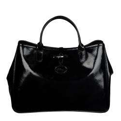 Longchamp Roseau Verni Patent Leather Tote Bag  Overstock