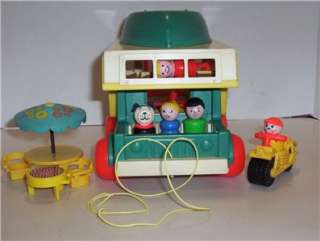 Vintage Fisher Price Play Family Camper ***COMPLETE***  