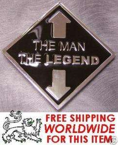 Pewter Belt Buckle Americana The Man The Legend NEW  