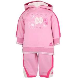 adidas Notre Dame Fighting Irish Pink Infant Fashion Sweatsuit  
