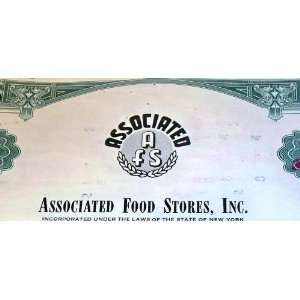  Success Associated Food Stores Stock, 1960s Everything 