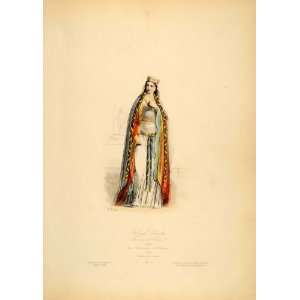  1870 Saint Clotilde Medieval Dress Crown French France 