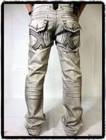 Premium Fashion stones design Jeans Stones 38x34 pu flaps, Gray 
