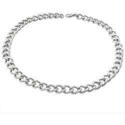 Stainless Steel Chain Link Necklace  Overstock