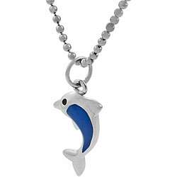 Sterling Silver Childs Dolphin Necklace  