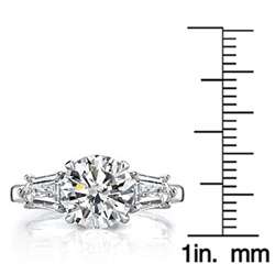   8ct TDW EGL Diamond Engagement Ring (D, SI2)  