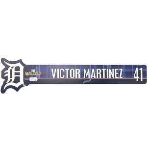  Detroit Tigers Victor Martinez 2011 ALDS Locker Nameplate 