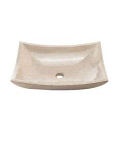 DeNovo Cream Marfil Deep Rectangular Stone Vessel Sink  Overstock