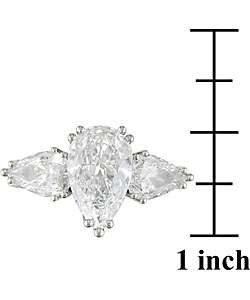 Platinum Pear Shaped Diamond Ring (4.76 TDW)  