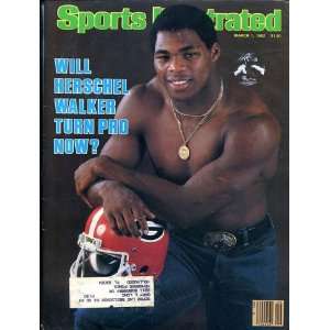  Herschel Walker Unsigned Sports Illustrated Magazine 