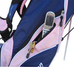NEW LADY X7 DUAL DOUBLE STRAP CARRY STAND BAG LEGS PINK COLOR LITE 
