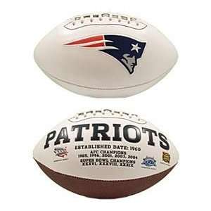 New England Patriots Embroidered Signature Series Football:  