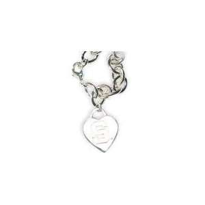 Michigan State Spartans Heart Tag Bracelet NCAA College Athletics Fan 