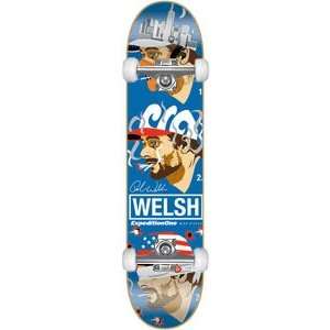 Expedition Welsh State Of Mind Complete Skateboard   8.06 w/Raw Trucks 
