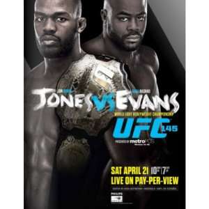  UFC 145 Jones vs. Evans Program 