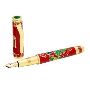  OMAS Phoenix Red Gold Fountain Pen: Office Products