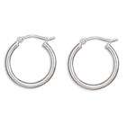 STERLING SILVER SMALL ETCHED HOOP EARRINGS $20  