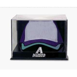Wall Mounted Acrylic Cap Case (diamondbacks Logo):  Sports 