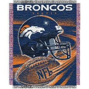  Denver Broncos NFL Triple Woven Jacquard Throw (Spiral 